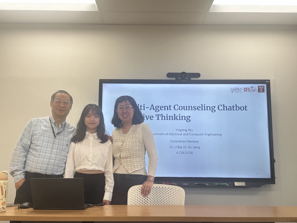 Ying-Ting (Serena) Wu Successfully Defended Her Master's Project